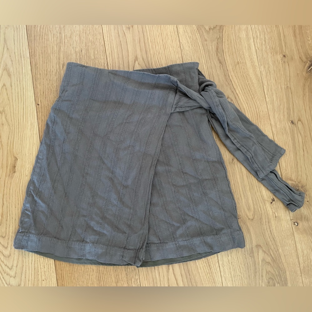 CLUB MONACO Army Green Tie Skirt